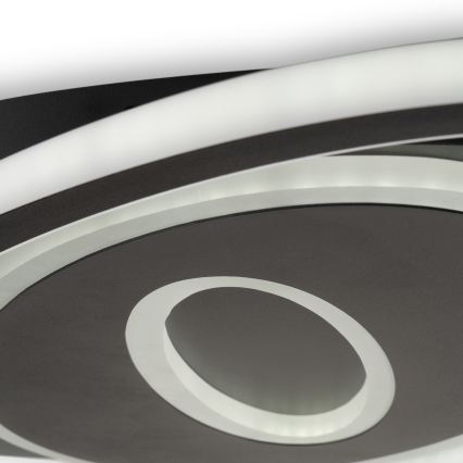 BRILAGI - регульований LED стельовий світильник IRIS LED/78W/230V 3000-6000K 37x49 cm чорний + дистанційне керування