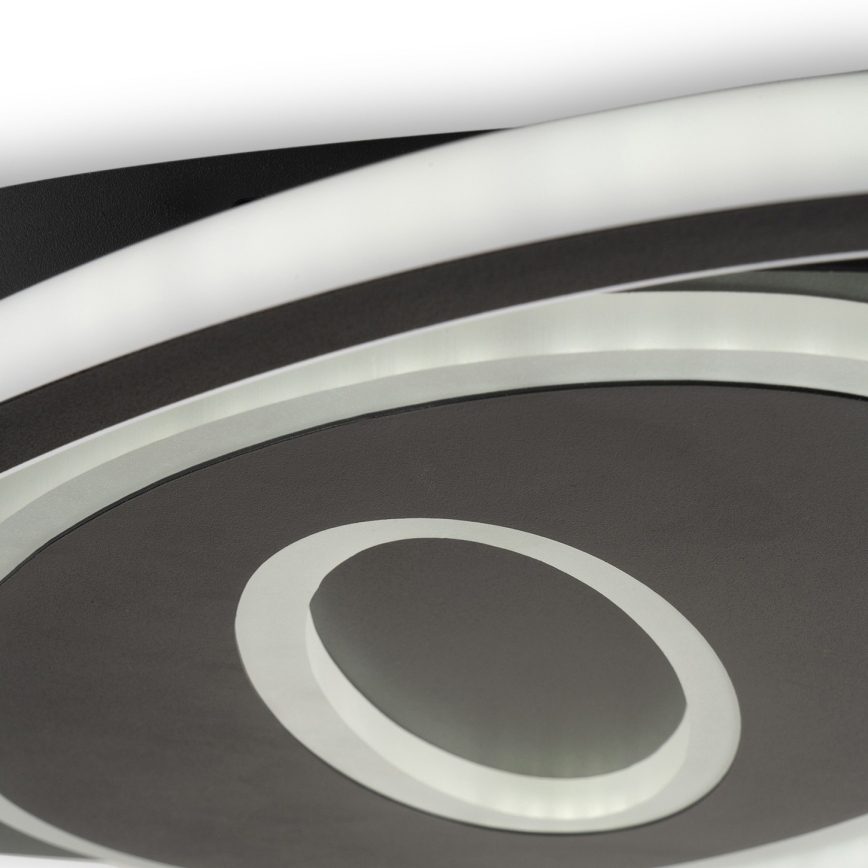 BRILAGI - регульований LED стельовий світильник IRIS LED/78W/230V 3000-6000K 37x49 cm чорний + дистанційне керування