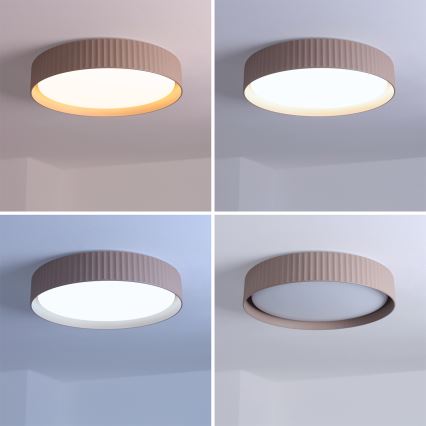 Brilagi - Димований стельовий світильник LUCIA LED/48W/230V 3000–6500K діам. 41 см тауп + пульт дистанційного керування