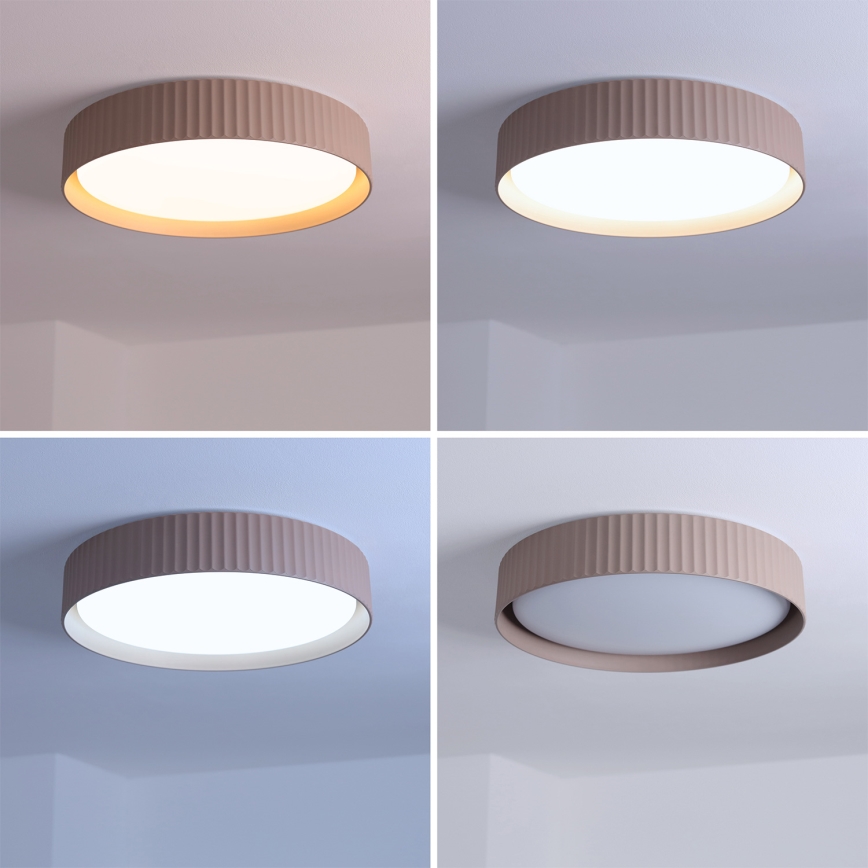 Brilagi - Димований стельовий світильник LUCIA LED/48W/230V 3000–6500K діам. 41 см тауп + пульт дистанційного керування