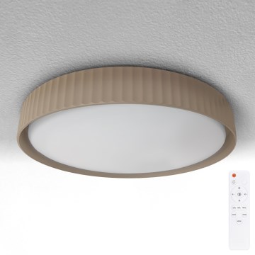 Brilagi - димований LED стельовий світильник LUCIA LED/60W/230V 3000-6500K діам. 59 см коричневий + пульт дистанційного керування