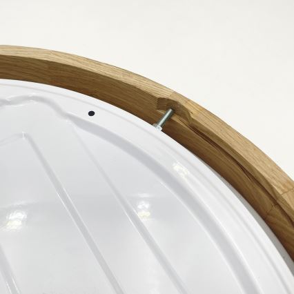Brilagi - LED стельовий світильник MANAROLA SMART STARS, з регулюванням яскравості, LED/24W/230V 3000-6000K Wi-Fi Tuya Beacon, діам. 41 см дуб + пульт дистанційного керування