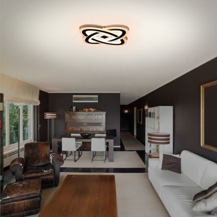 Brilagi - затемнюваний стельовий світильник MODERN LED, 90 Вт/230 В, 3000–6000 К, 48x48 см + пульт дистанційного керування