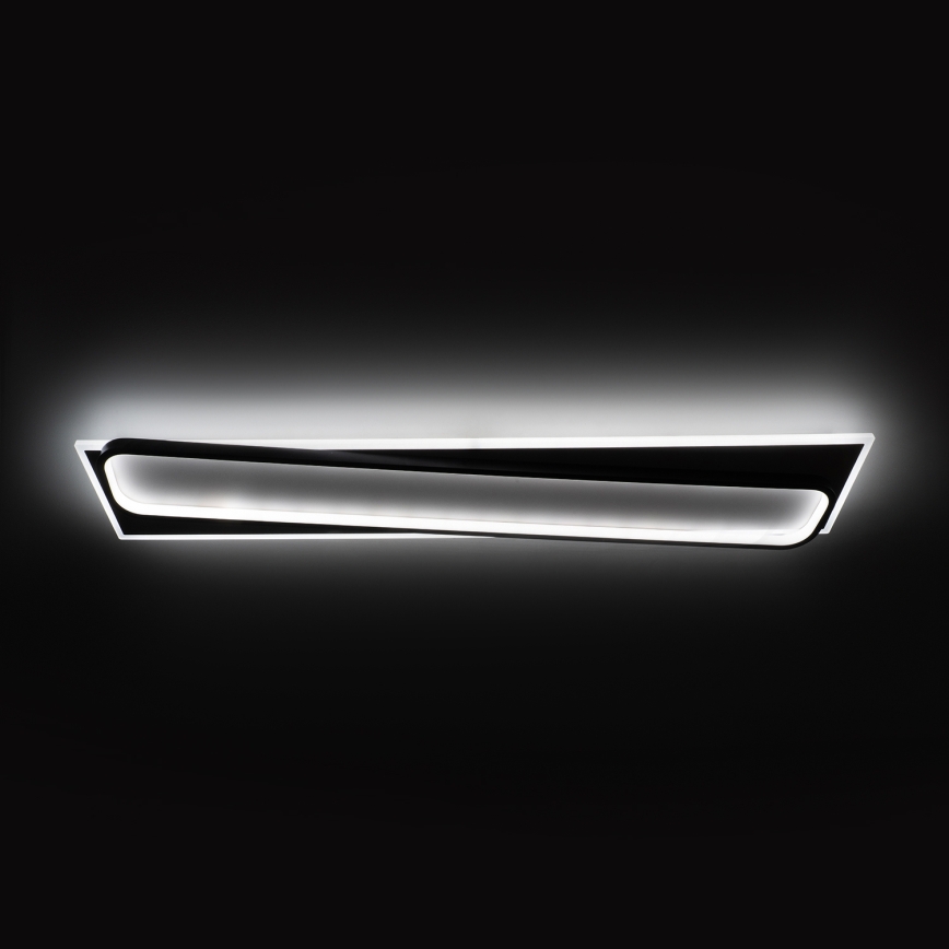 BRILAGI - затемнюваний LED стельовий світильник OUTLINE LED/90W/230V 3000-6000K 18x100 cm білий/чорний + пульт дистанційного керування