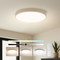 Brilagi - димований LED-стельовий світильник POOL SMART, 60 Вт, 230 В, 3000–6000 К, діаметр 50 см, Wi-Fi Tuya, бежевий + пульт дистанційного керування