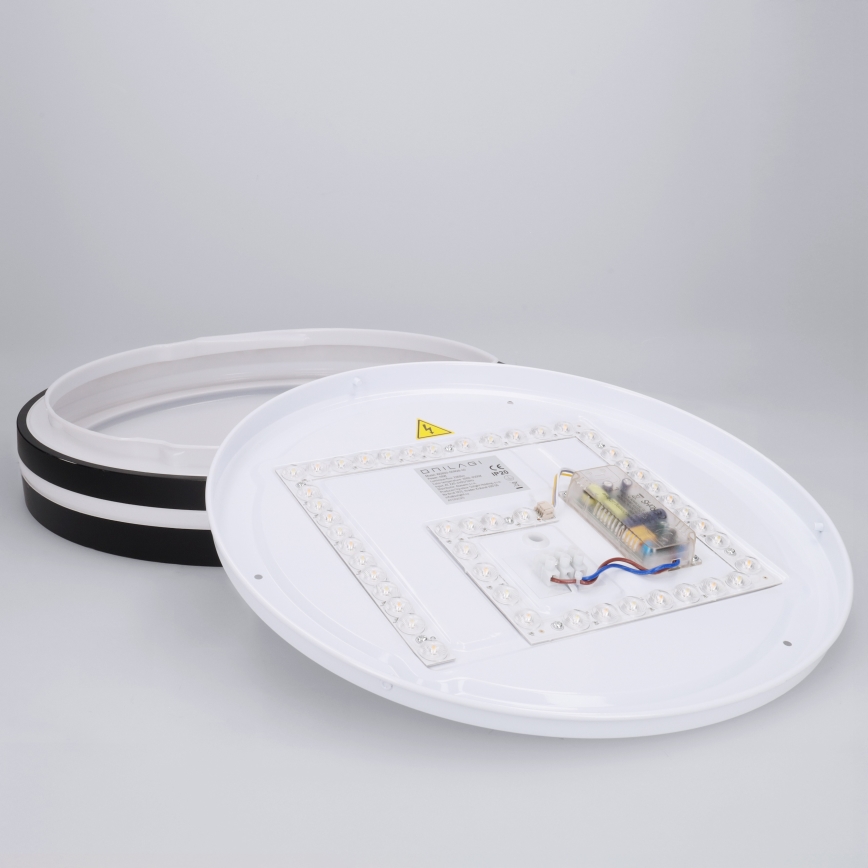 BRILAGI - Димований стельовий світильник NAOMI LED/48W/230V 3000-6500K, діаметр 39 см, чорний + пульт дистанційного керування