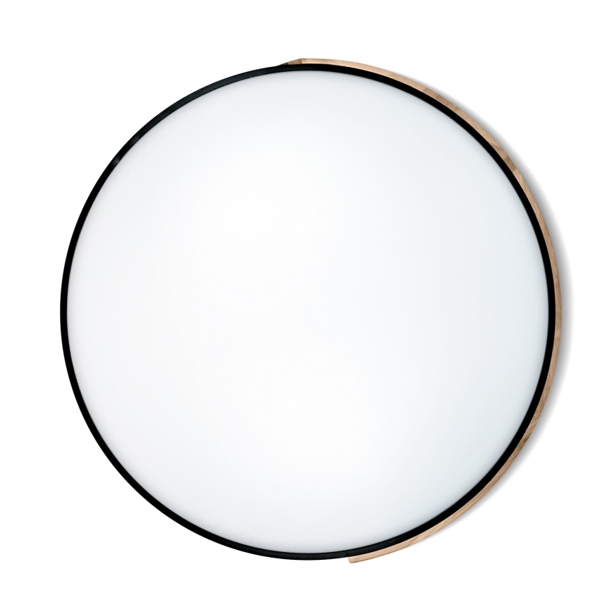 Brilagi - димований стельовий світильник PILANA LED/72W/230V 3000-6500K дуб/чорний діам. 80 см + пульт дистанційного керування