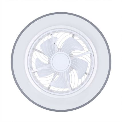 Brilagi - з регулюванням яскравості LED стельовий світильник з вентилятором LED/38W/230V 3000-6500K 3000-6500K діаметр 50 см сірий + пульт дистанційного керування