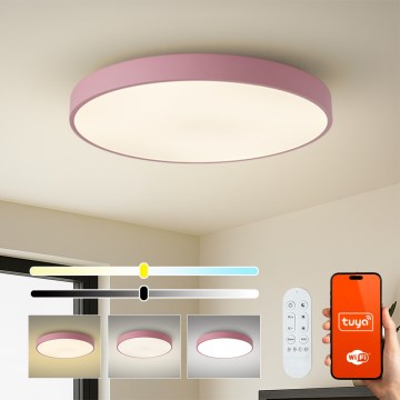 Brilagi - Димований LED‑світильник POOL SMART LED/100W/230V (діаметр 80 см) Wi‑Fi Tuya + дистанційне керування, рожевий