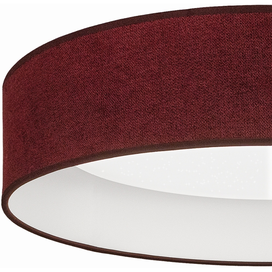 Brilagi - LED стельовий світильник з регульованою яскравістю VELVET SMARTIX STARS LED/24W/230V 3000-6000K діаметр 45 см бордовий Wi-Fi Tuya Beacon + пульт дистанційного керування
