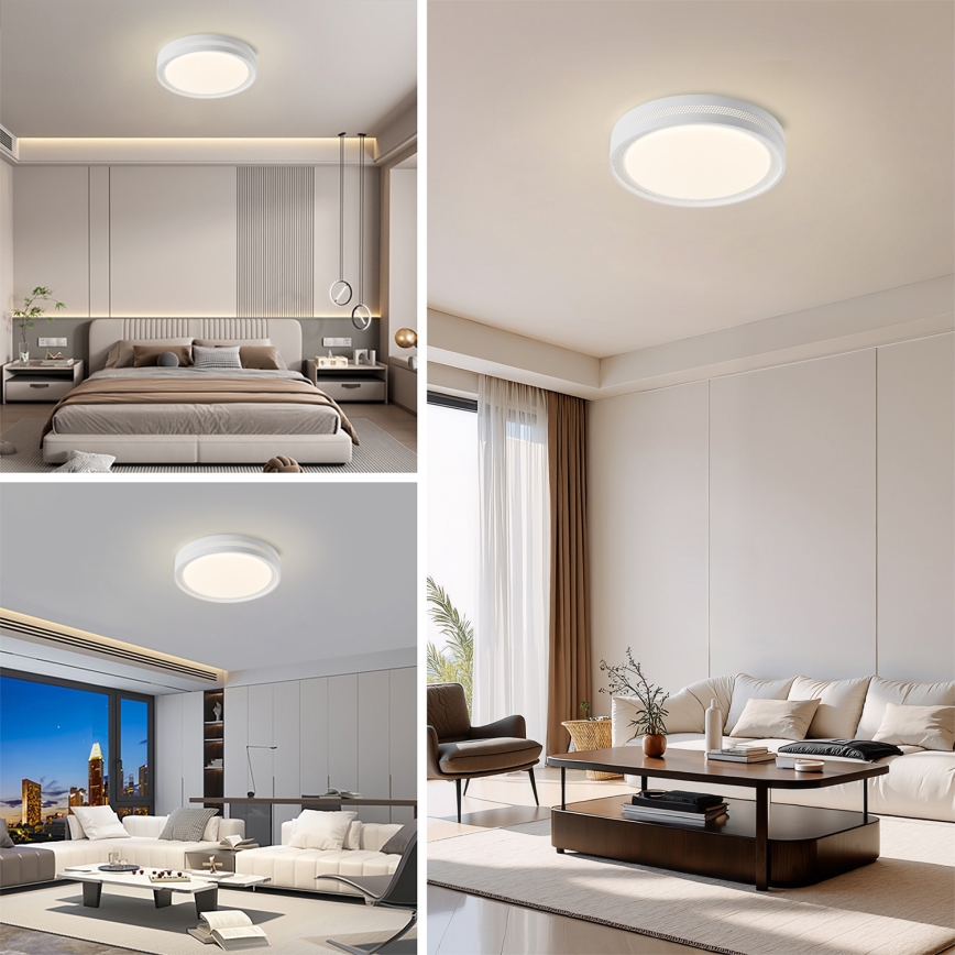 BRILAGI - LED стельовий світильник з регулюванням яскравості KREON LED/54W/230V 3000-6000K білий діаметр 38 см + пульт дистанційного керування