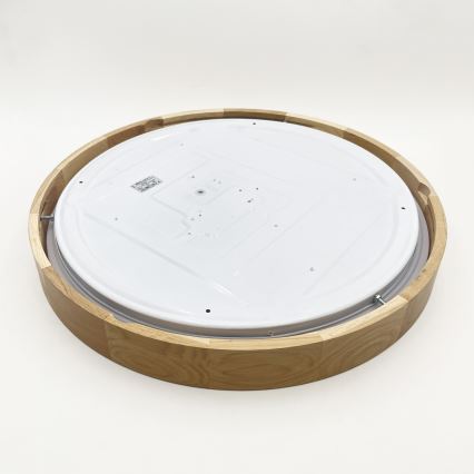 Brilagi - LED-стельовий світильник MANAROLA SMART з регульованою яскравістю LED/36W/230V 3000-6000K Wi-Fi Tuya Beacon діаметр 51 см дуб + пульт дистанційного керування