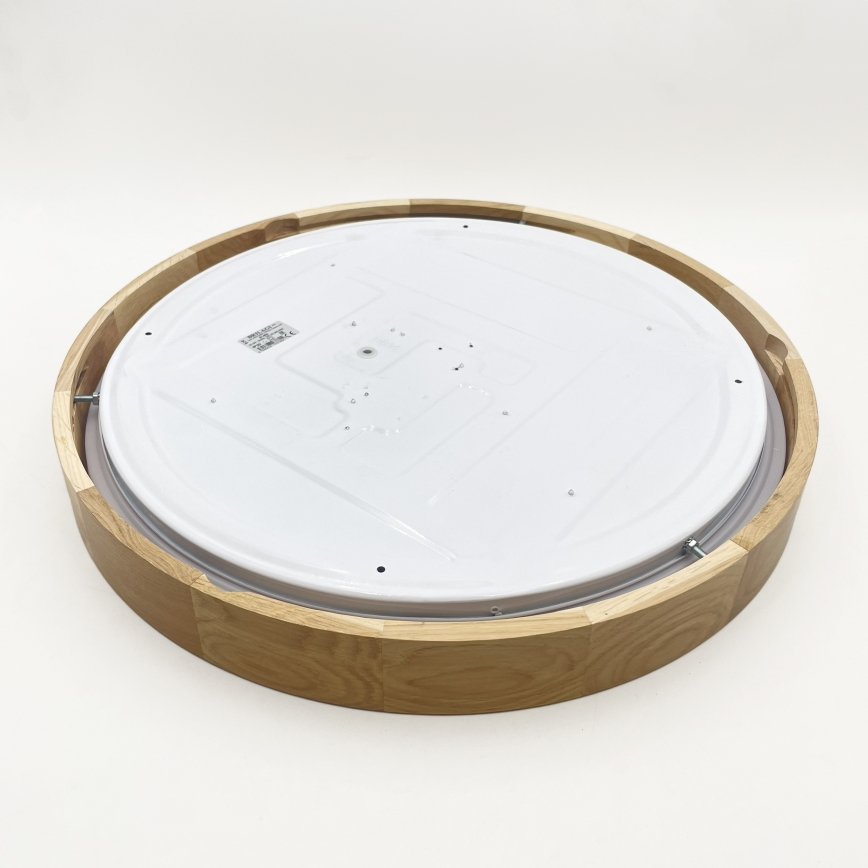 Brilagi - LED-стельовий світильник MANAROLA SMART з регульованою яскравістю LED/36W/230V 3000-6000K Wi-Fi Tuya Beacon діаметр 51 см дуб + пульт дистанційного керування