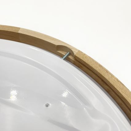 Brilagi - LED-стельовий світильник MANAROLA SMART з регульованою яскравістю LED/36W/230V 3000-6000K Wi-Fi Tuya Beacon діаметр 51 см дуб + пульт дистанційного керування