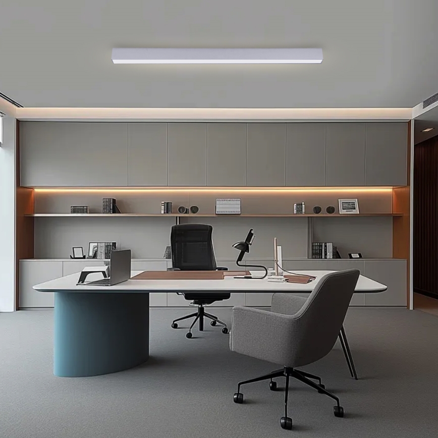 Brilagi - димований стельовий світильник SLEEKLINE SMART LED/40 Вт/230 В 3000–6000 К Wi-Fi Tuya сріблястий + пульт дистанційного керування