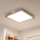 Brilagi - Димований стельовий світильник SLIMFRAME WOOD LED/58W/230V 64x64 cm 3000-6000K коричневий + пульт дистанційного керування