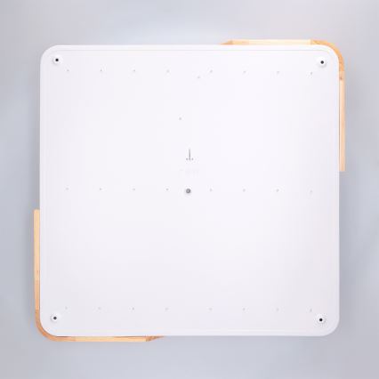 Brilagi - LED стельовий світильник PILANA LED/60W/230V 3000-6500K дуб/білий 56x56 см + пульт дистанційного керування, з регулюванням яскравості
