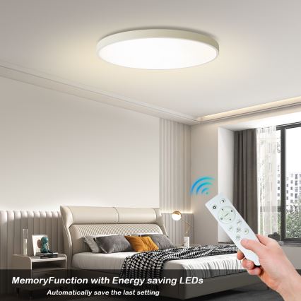 Brilagi - стельовий світильник LED з регулюванням яскравості POOL SMART LED/100W/230V 3000–6000K діаметром 80 см Wi-Fi Tuya білий + пульт дистанційного керування