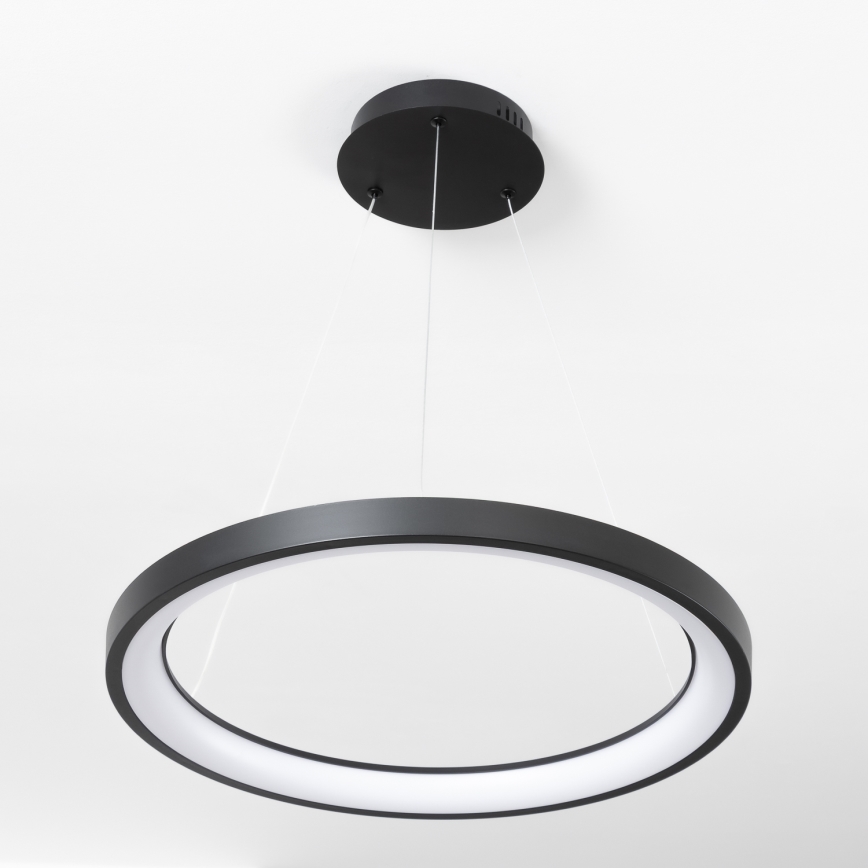 Brilagi - LED люстра на тросі з регулюванням яскравості FALCON SLIM LED/42 Вт/230 В 3000-6500K діам. 50 см чорна + пульт дистанційного керування