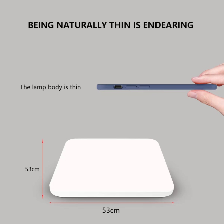 Brilagi - смарт-стельовий LED світильник з регулюванням яскравості, 36 Вт, 230 В, 53x53 см, 2700-6500K, Wi-Fi Tuya + пульт дистанційного керування