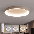 BRILAGI - димований світлодіодний стельовий світильник FALCON II LED/108 Вт/230 В, 3000-6500K, діаметр 80 см, білий/бежевий + пульт дистанційного керування