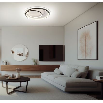 Brilagi - LED димований стельовий світильник FLARE LED/38W/230V діаметром 48 см 3000-6000K + пульт дистанційного керування