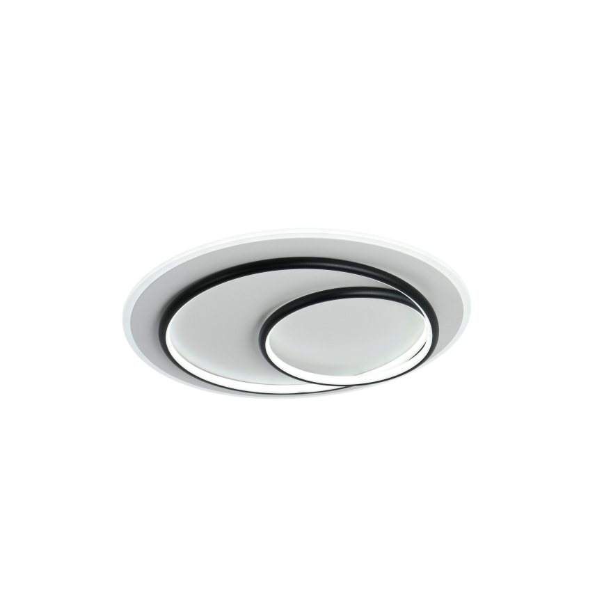 Brilagi - Світлодіодний стельовий світильник FLARE LED/70W/230V 3000-6000K, з регулюванням яскравості, діам. 50 см, білий/чорний + пульт дистанційного керування