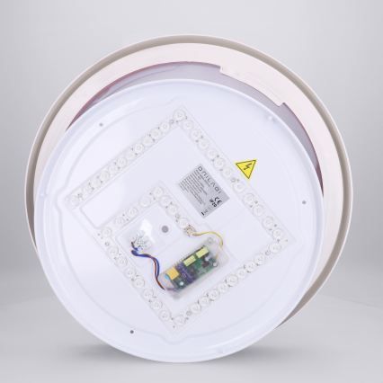 Brilagi - LED затемнюваний стельовий світильник MATTEO, LED 48 Вт, 230 В, 3000–6500 К, діаметр 41 см, червоний, з пультом дистанційного керування