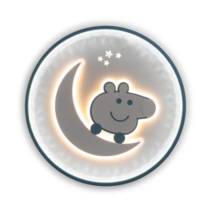 Brilagi - LED Дитячий стельовий світильник PIGGY, 70 Вт / 230 В, 3000/4500/6000 К, діаметр 45 см