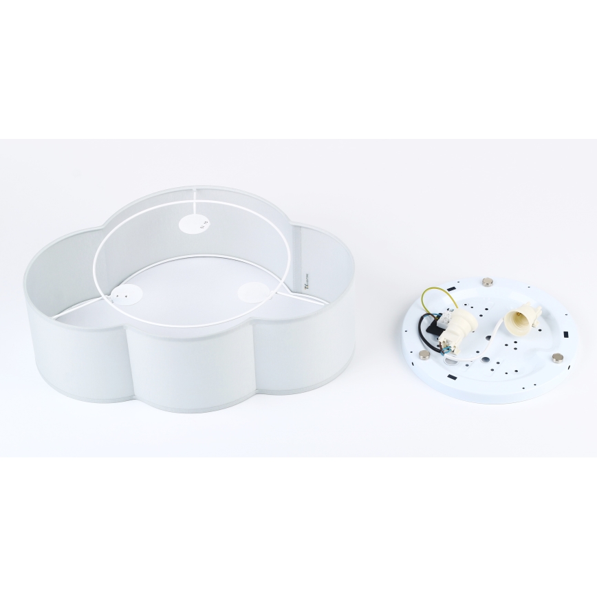 Brilagi - Дитячий стельовий світильник NIMBUS MINI 2xE27/15W/230V 31x43 см сірий