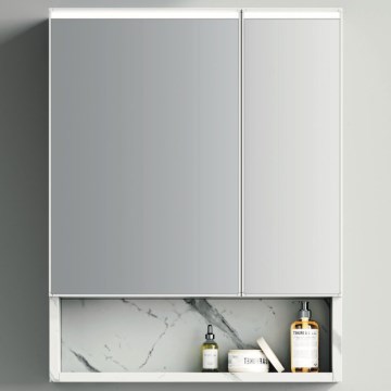 BRILAGI - дзеркальна шафка для ванної кімнати з LED-підсвічуванням TRABIA DOUBLE 60x70 см