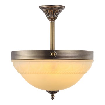 Brilagi - Елегантна люстра на штанзі DAHLIA 3xE27/40W/230V, діаметр 37 см, латунь