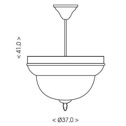 Brilagi - Елегантна люстра на штанзі DAHLIA 3xE27/40W/230V, діаметр 37 см, латунь