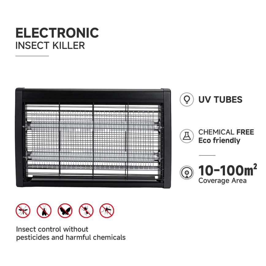 Brilagi - Электрическая ловушка для насекомых 2xUV/20W/230V 100 m2