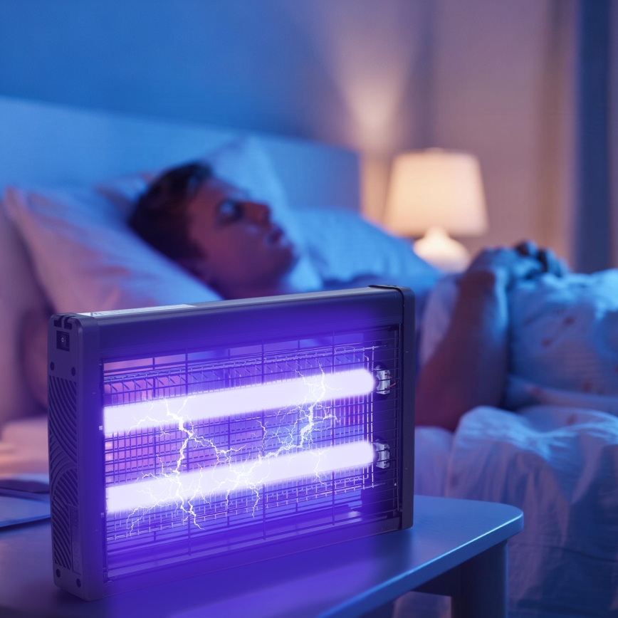 Brilagi - электрическая ловушка для насекомых 2x UV/18 Вт/230 В 100 м² черный