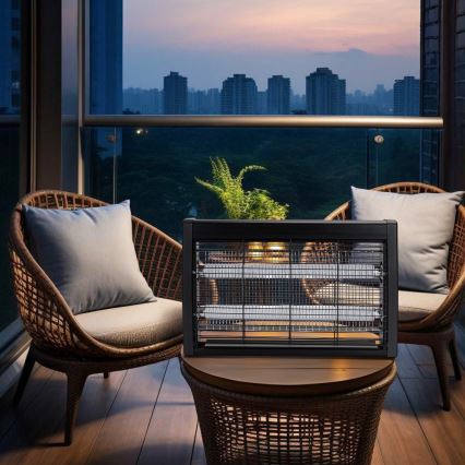 Brilagi - электрическая ловушка для насекомых 2x UV/18 Вт/230 В 100 м² черный