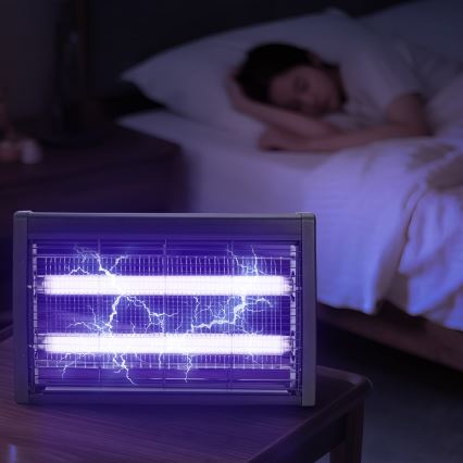 Brilagi - электрическая ловушка для насекомых 2x UV/18 Вт/230 В 100 м² черный