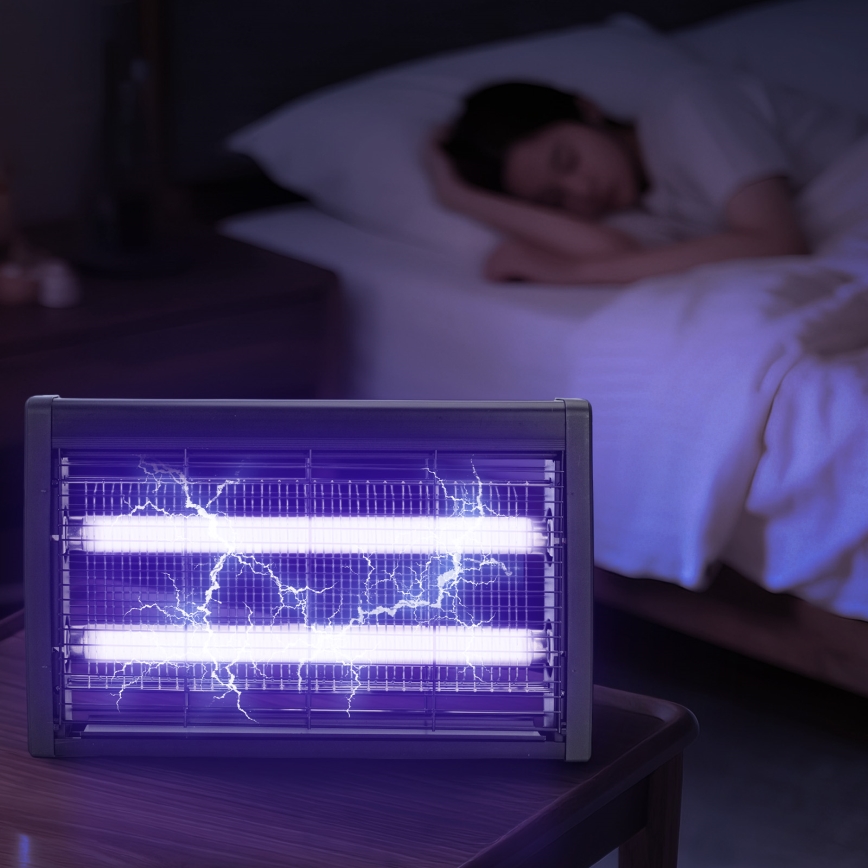 Brilagi - электрическая ловушка для насекомых 2x UV/18 Вт/230 В 100 м² черный