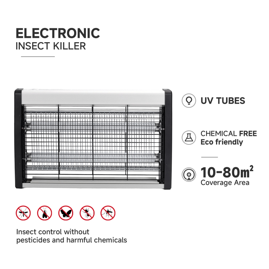 Brilagi - Електрична пастка для комах 2xUV/15W/230V 80 m2