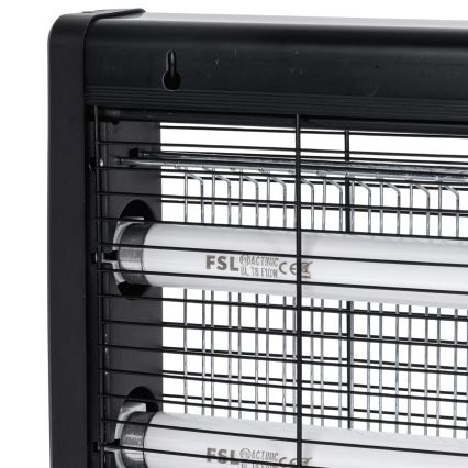 Brilagi - Електрична пастка для комах 2xUV/18W/230V 100 м² чорна
