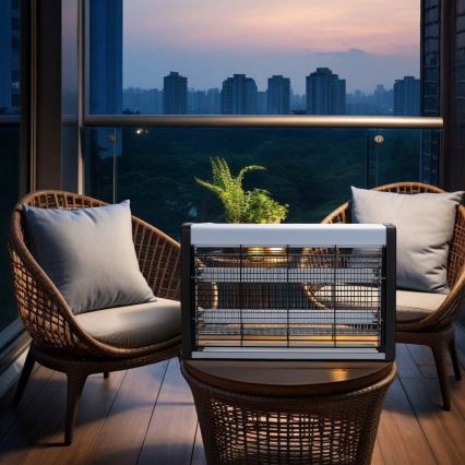 Брілагі - Електрична пастка для комах 2× УФ-лампи / 20 Вт / 230 В / 100 м²