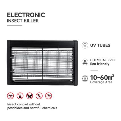 Brilagi - Електрична пастка для комах 2xUV/10W/230V 60 m2