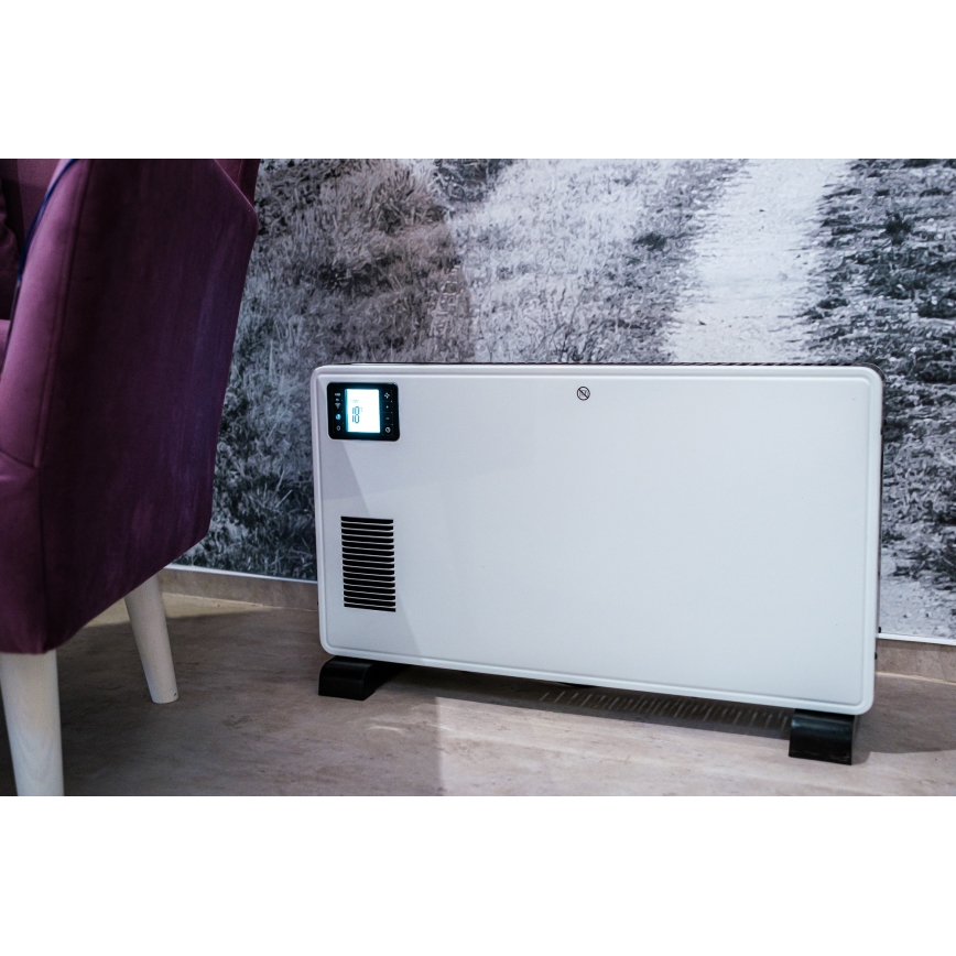 Brilagi - Електричний конвертор 1000/1300/2300W LCD/таймер/TURBO/термостат білий + ДК