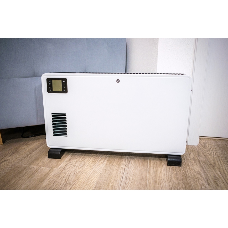 Brilagi - Електричний конвектор 1000/1300/2300W LCD/таймер/TURBO/термостат білий + ДК