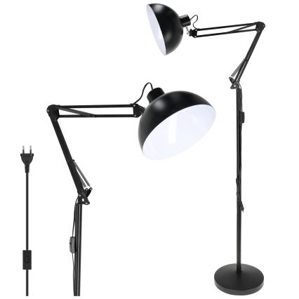 BRILAGI - Гнучка підлогова лампа TASKER 1xE27/60W/230V 157 см чорна