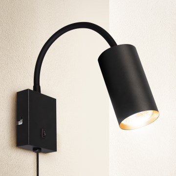 Brilagi - Гнучка настінна лампа SELE 1xGU10/30W/230V чорний/золотий