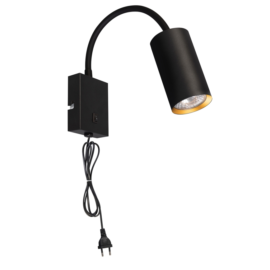 Brilagi - Гнучка настінна лампа SELE 1xGU10/30W/230V чорний/золотий