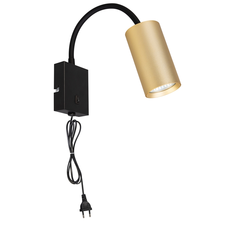 Brilagi - Гнучка настінна лампа SELE 1xGU10/30W/230V чорний/золотий