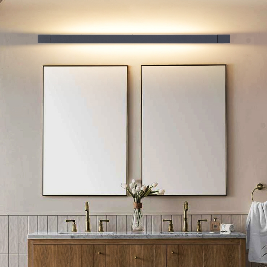 Brilagi - LED-освітлення для дзеркала у ванній кімнаті AQUA LINE LED/36W/230V 120 cm IP44 чорний CRI 90