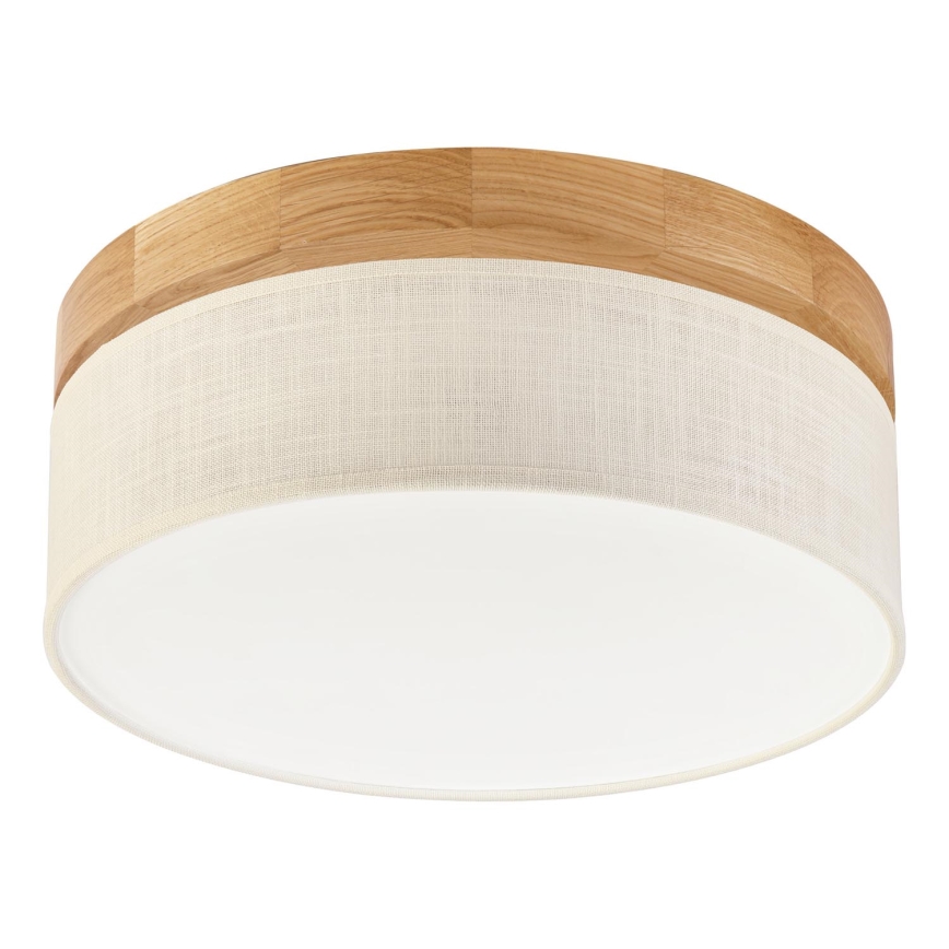 Brilagi - LED Ceiling Light BELLADONNA LED/20W/230V diameter 30 cm cream/oak